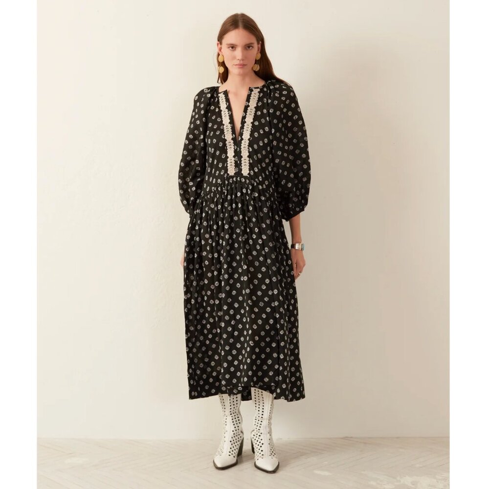 Alix of Bohemia "Talitha" Dress in "Licorice, fits like Size Small (but no size